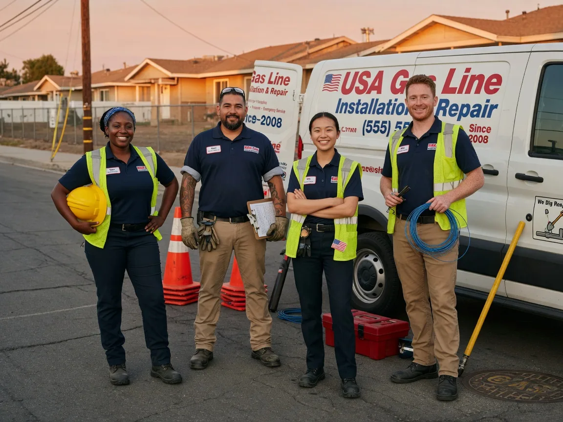 Gas Line Installation company in Damon, TX
